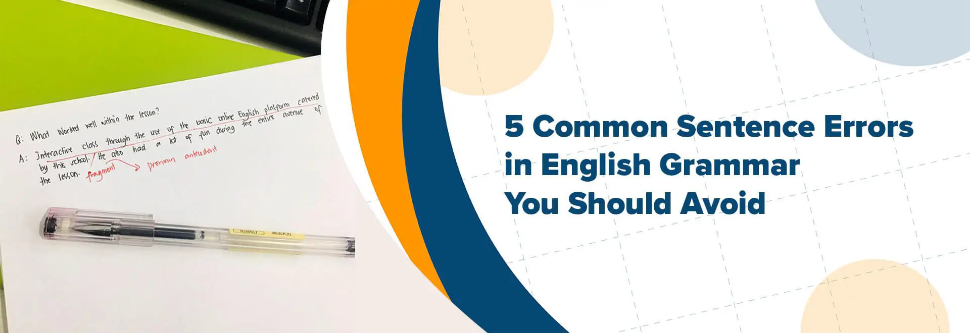 Common Sentence Errors in English Grammar