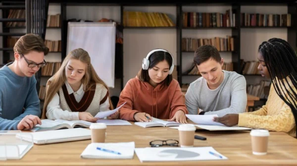 studying together