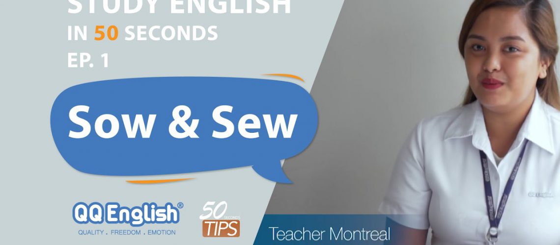The Difference between Sow and Sew ESL Confusing Words